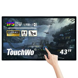 TouchWo43C`Ódeʎ^b`XN[1920x108016:9fBXvCYƗpj^[HD-MI/VGA/USB|[gcp