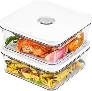 VAKUEN�v���~�A���^��ۑ��e��~�j�Z�b�g�o���u�ŕ֗��J��BPA�t���[100%�R��h�~��^��ۑ��̗e������ő�5�{�����H�i��V�N�ɕۑ��\(0.8L2��)