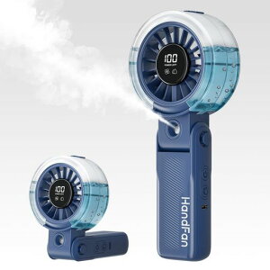 HandFan �n���f�B�t�@�� �g�ѐ�@ �~�X�g 4000mAh��e�� �莝����@ �Œ�13���ԓ��� Type-C�[�d�� 100�i�K���ʒ��� �܂肽���� ���/�莝�� LED�\�� �y�ʌg�� �M���Ǒ΍� �����΍� [���̃{�g���c