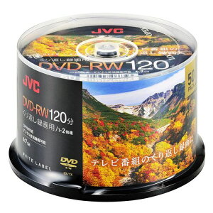 �r�N�^�[(VICTOR) JVC ����Ԃ��^��p DVD-RW 120�� 1-2�{�� 50�� �z���C�g�f�B�X�N VHW12NP50SC2