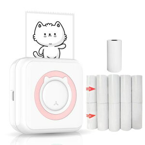 フォトプリンター、オールインワンフォトプリンター多機能ポータブルプリンターワイヤレスインスタントミニプリンタースマートフォン用BT接続をサポート紙ロール11本付き57mmiOSAndroidと…