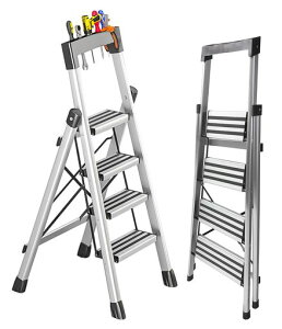 TUIYIDUO�r�����ݑ�܂肽���݂͂���4�i����132cm�ω׏d150kg���@�\��q�A���~�X�e�b�v�䑫�u���L�����芊��~�߃R���p�N�g�y�ʎ����^�ѕ֗���ԑ|���h����Ɨp