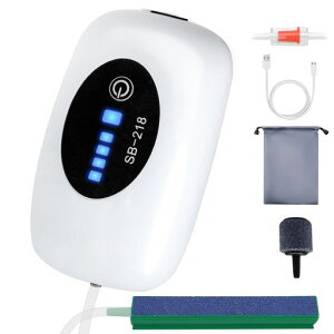 Athvchtエアーポンプ釣りエアポンプ水槽静音30dbエアレーションUSB充電大容量バッテリー50時間連続使用酸素小型水槽ポンプ魚飼育/水耕栽培/魚運送/活き餌/浄化槽/養殖池/鑑賞魚水槽/産業機…