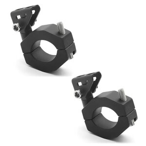 X-STYLEバイクステーフォグランプ作業灯ブラケット角度調整可能挟み込みΦ22-35mm取り付けステー小型取付金具ハンドルバーチューブスタンドクランプ補助灯サーチライトワークライト固定2…