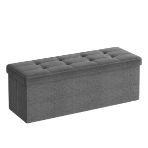 SONGMICS�I�b�g�}�����[�X�c�[�����[�x���`���[�{�b�N�X�܂肽���ݎ��ω׏d300kg���[���u���֎q�{�b�N�X�����^�тɕ֗��ӂ��t����110x���s��38x����38cm�O���[LSF77KV1