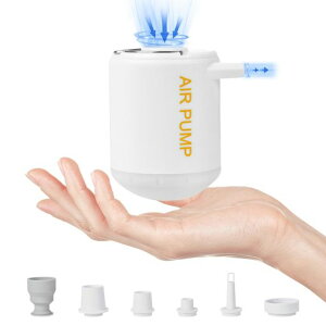 LINECYエアーポンプ3IN1ミニ電動ポンプキャンプ用超小型ポンプ携帯式コンパクト小さくてパワフル3.5KpaTYPE-C充電式吊り下げフック空気入れ空気抜く浮き輪収納袋エアーベッドエアマットエ…