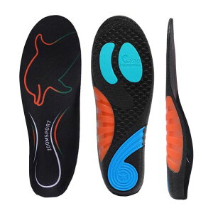 インソール扁平足中敷き土踏まずサポーターに適用立ち仕事通勤厚底衝撃吸収男女兼用サイズ調整可クッション(M(24.5-25CM))