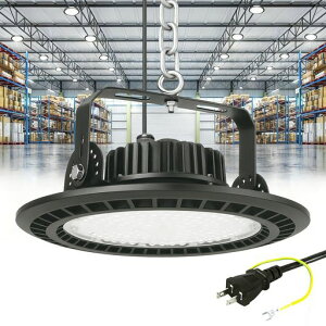 LED���V�䓔UFO�^���V��Ɩ��y�v���O�t1.5M�z���z100W���P�x16000LM85~265V�����F6500KIP66�h���h�o�n�C�x�C���C�gLED������r�[���p120�x�������O���p�݂艺���ݒu�H��q�ɒ��ԏ�W����