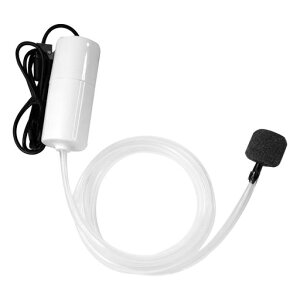 EsiFareエアーポンプ水槽【ホワイト】金魚エアーポンプ水槽エアレーション水槽用品、軽量、持ち運び便利、酸素供給、釣り、水槽、アクアリウムなど