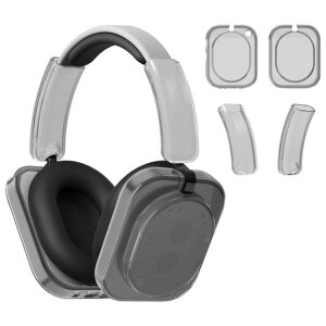 ForNothingHeadphone(1)��p���̎�TPU�n�[�h�P�[�X�ی�Z�b�g�ϏՌ��E�h���݌v�w�b�h�o���h&�C���[�p�b�h���S�ی�3�F�W�J(�X���[�N�O���[)
