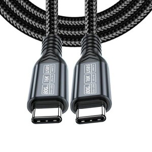 chenyang 3.28�t�B�[�g USB C ���j�^�[ �f�[�^�P�[�u�� 16K@60Hz�A80Gbps�f�[�^�]�����T�|�[�g�APD240W�����[�d�ACarPlay�ASteam�f�b�L�A�X�C�b�`�A�v���W�F�N�^�[�ɑΉ�