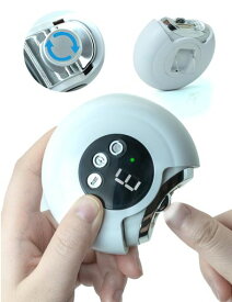 AOIREMON【2025新登場 両用電動爪切り爪研き 3段階スピード】 LEDライト 安全 低騒音 角質ケア 軽量 操作簡単 飛び散らない ゴミボックス付き ネイルケア 電動つめきり 爪傷防止 持ち運びに便…