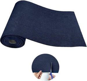 GlamPurr猫壁紙保護シート爪とぎ防止壁ソファ傷防止爪とぎシート爪とぎと登攀が一緒にできる自由にカットDIY簡単剥離壁無傷厚手壁紙シール部屋賃貸発泡スチロール(ネイビー60x300cm)