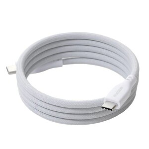 �G���R��USBType-C�P�[�u��1m60W�}�O�l�b�g�ł܂Ƃ܂�i�C�������b�V��USBPD�Ή����΋z���z���C�gMPA-CCECMG10WH