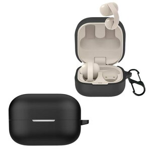 ForSonyLinkBudsClipWF-LC900�P�[�XSonyLinkBudsClip�p�ی�J�o�[�V���R���S�ʕی엎���h�~�L�Y�h�~�Ռ��z�������[�d�\�J���r�i�t���ی�P�[�X(�u���b�N)