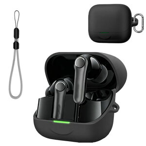 EarFun Air Pro 4+ �p �P�[�X �J�o�[�yYANMONGI�z���C�����X �C���[�z�� �ی�J�o�[ �V���R�� �[�`�F�[���t�� ��LED���C�g �ϏՌ� �����h�~ �h�� �h�o �w��h�~ �L�Y�h�~ �[�d�֗� EarFun Air Pro 4+ �c