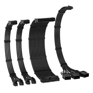 EZDIY-FABPCIe5.012VHPWR�d����p�����X���[�u�P�[�u���A24�s��ATX/8�s��CPU/16�s��(12+4)-3XPCIE8�s��GPU�APSU�P�[�u������GPURTX4080/4070Ti�Ή�