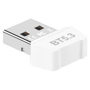 �y�Ő�[Bluetooth5.3�Z�p�zGUROYIBluetooth5.3USB�A�_�v�^Ver5.3��x�������ȓd��apt-XEDR/LE�Ή�Windows11/10/8.1/7(32/64bit)�Ή�Mac��Ή�(White
