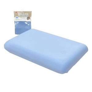 MORIPiLO(モリシタ)枕カバー生感触まくらもっちり吸いつく生まくらプポンネックサポートタイプ低反発専用カバー約35x50cm用POUPONブルー408373