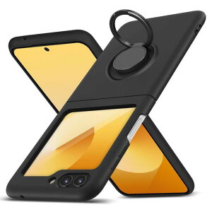 GalaxyZFlip6�p�P�[�X�����O�V���R�������Y�ی씖�^360°��]�ԍڃz���_�[TPU��̌^�h���y�ʃX�g���b�v�z�[�����ϖh�~�l���Ռ��z��������ꊊ��~�߃t�B�b�g���M�����N�V�[ZFlip6�p