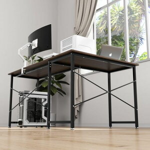 DEWELパソコンデスクL字デスクゲーミングデスクpcデスクデスク机コーナーデスクL字型モニターアーム取付対応オフィスデスク勉強机左右入替可在宅勤務組立簡単(ウォルナット