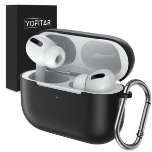 YOFITARforAirPodsPro2�P�[�XAirpodsPro/AirPodsPro2�ی�J�o�[�V���R���P�[�X�S�ʕی엎���h�~�L�Y�h�~�ϏՌ������[�d�\�h���h�o�J���r�i�t���G�A�|�b�c�v��2�J�o�[(�u���b�N)