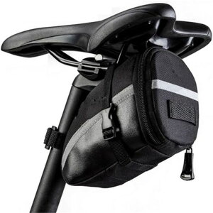 UNIQOCK自転車サドルバッグ防水シートバッグテールバッグ10L大容量ロードバイクマウンテンバイク折りたたみ反射ロゴ付き取り付け簡単(XS)