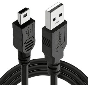VECASDEN �~�j USB �P�[�u���AUSB 2.0 A �~�j-B �[�d�R�[�h �A�Ή��L���m�� ���x�� XT XTi EOS 10 D 20 D EF-S 30 D 40 D 50 D 5 D �J�����̃^�C�v�ɑΉ� �B1.8M