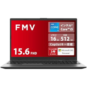 FMV�m�[�g�p�\�R��NoteEWE1-K3(MS365Personal/Copilot�L�[����/Win11/15.6�^/Corei5/16GB/SSD512GB)FMVWK3E155_AZ