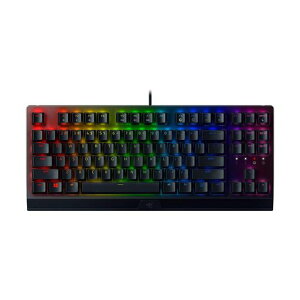 Razer �Q�[�~���O�L�[�{�[�h �e���L�[���X ���J�j�J���L�[�{�[�h BlackWidow V3 Tenkeyless JP - Yellow Switch ���J�j�J�� �C�G���[�� �N���A�n�E�W���O Chroma RGB ���ϋv�A���~���g�b�v�v���[�g
