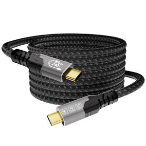 ZIKNYDOUSBC�P�[�u��5mUSBC3.2Gen2x2�K�i20Gbps�����]��PD3.1240W�}���[�d8K@30Hz4K@144Hz/60HzUSBC�f���o��Thunderbolt4/MacBook