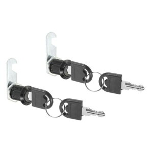 PATIKILキャビネット引き出しロック鍵付き2個1”(25mm)キー同じ亜鉛合金セキュリティロックシリンダーカムドアカップボード家庭用郵便受けオフィス用黒色