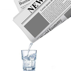 【手品マジック】WaterinNewspaper/水新聞ギミックふしぎな新聞紙入れた水が消える新聞が水を飲むニュースペーパーマジックステージマジック道具手品道具