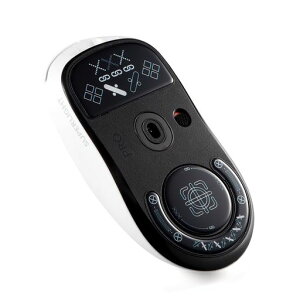 IMMOENUCマウスソールGPROXSUPERLIGHTワイヤレスマウス用ガラスマットマウス高耐久低摩擦(ブラックカラー)黒