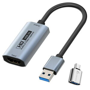 GuermokUSB3.0�Q�[���z�M�p�r�f�I�L���v�`���J�[�h4K�J�������N1080P@60FPSHDMItoUSBA/C�L���v�`���f�o�C�XOculusQuest3/iPad/MacOS/Switch/Xbox/PS5/PS4