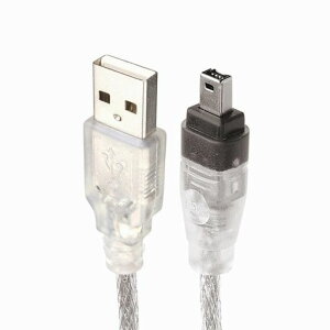 JSER IEEE 1394 4�s���I�X - USB Type-A�I�X����Firewire�P�[�u��(�f�[�^�r�f�I�L���v�`��DCR-TRV75E DV��p�A100cm)
