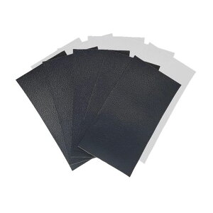 Mirhuaレザー補修シート革修理のプロも絶賛ブラック20*10cm5枚セット合皮補修シートシールタイプ貼るレザー補修テープ魔法のレザーバイクシート補修ソファー/財布/バッグなど修理用