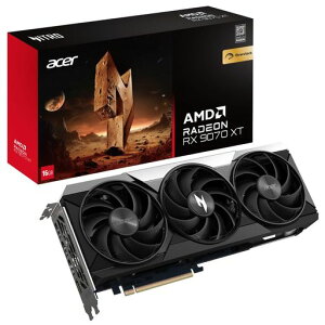 AcerRadeonRX9070XTOC3.1GHz�u�[�X�g�N���b�NPCIExpress5.0x16DisplayPort2.1x3HDMI2.1ax1������16GBGDDR6FrostBlade4.0