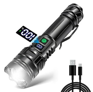 �����d��LED�����͒����P�x30000���[�����t���b�V�����C�gType-C�[�d�������d��led���͌R�p�ŋ��n���f�B���C�g���������Ǝ˃��C�g�d�r���n���h���C�gflashlight�t���d�C�ʕ\�����邢IP65�h��