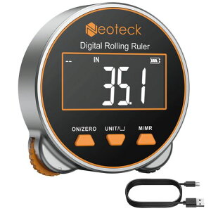 Neoteck�f�W�^���e�[�v���W���[�f�W�^�����ڃ��[���[��0-199.99m����͈�LCD�f�B�X�v���C�d�q���W���[�ȖʁE�~���E�s�K���`�󑪒�Ή��[�d��Type-C10�f�[�^�ۑ����ȍZ���@�\5�P�ʐؑ�DIY�E�Ɓc