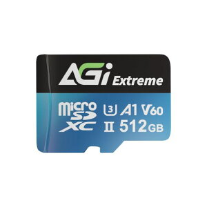 AGIV60ExtrememicroSDJ[h512GBUHS-IIU3ő]x300MB/sFullHD8KUHDmicroSDXCTF238