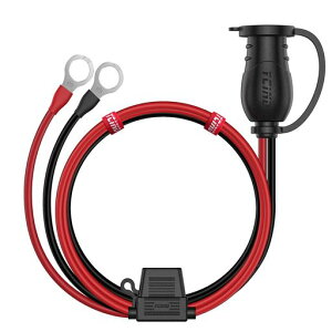 Iarlionヒューズ付きシガーソケット延長ケーブル車両延長コードバッテリーから電源を取るのに便利1.8M絶縁性よく&耐熱&腐蝕耐え安全安心使用(丸端子コード)