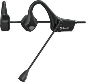 骨伝導イヤホンBluetoothマイク付きノイズキャンセリングクリアな通話体験骨伝導ヘッドセット耳を塞がないオープンイヤーこつでんどうヘッドホン運転中の通話可能28g超軽量耳掛け式テレ…