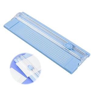 裁断機ペーパーカッター裁断機ペーパーカッターa4双方向ペーパーカッター裁断機ミニミニ定規紙フォト軽量学校オフィスカードストック用(青)