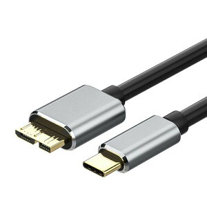 FineGoodUSBCtoMicroB3.0�P�[�u��1m5Gbps�����f�[�^�]��TypeCtoMicroB�ϊ��P�[�u���}�C�N��B�ϊ��P�[�u���O�t��HDD/SSD�n�[�h�h���C�u/Macbook(Pro)/�J�����ȂǂɑΉ�