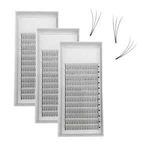 3܂GNXe3D{[܂C/DJ[0.10mm}cGN܂i`lC3DPremadeFansShortStemEyelashes(D-0.10mm11mm12mm13mm)