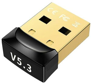 �y�Ő�[Bluetooth5.3�Z�p�zGUROYIBluetooth5.3USB�A�_�v�^Ver5.3��x�������ȓd��apt-XEDR/LE�Ή�Windows11/10/8.1/7(32/64bit)�Ή�Mac��Ή�(�u���b�N