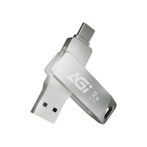 AGIUSBメモリ32GBUSB3.2GEN1USBType-C/Type-A最大読み取り速度120MB/s外付けメモリiPhone/iPad/Android/PCなど複数のデバイスのデータバックアップと転送に対応UE138A