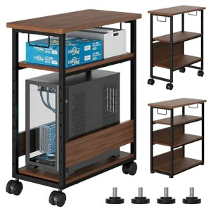 MIYOKI PC���S�� �p�\�R�����S�� �p�\�R�����b�N �f�X�N�T�C�h���[ �L���X�^�[�t�� ��60cm �������� 3�i���[ CPU���[ (�u���E��)