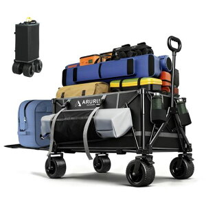 ARURU�L�����[���S�������Ή��L�����[�J�[�g�y220L��e��9.5CM�ɑ��^�C���ŏ����[�T�C�Y�T�C�h�o�b�O�t���z150kg�ω׏d�A�E�g�h�A���S���܂肽���ݑ�ԃL�����v�E�ނ�E�^����L�����v�J�c